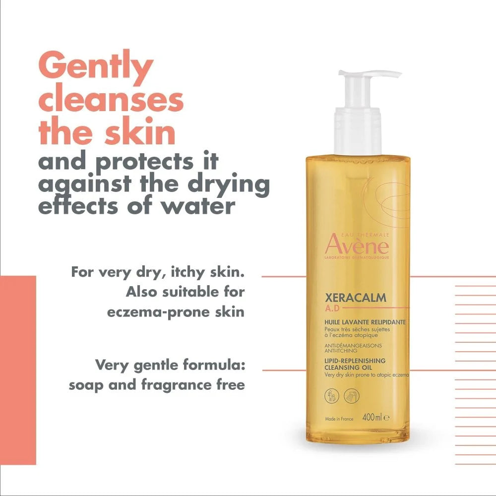 Avene XeraCalm A.D. Lipid-Replenishing Cleansing Oil 400ml