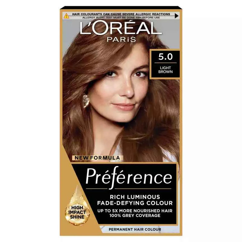 L’OREAL Paris preference Rich luminous fade defying colour 5.0 Light Brown