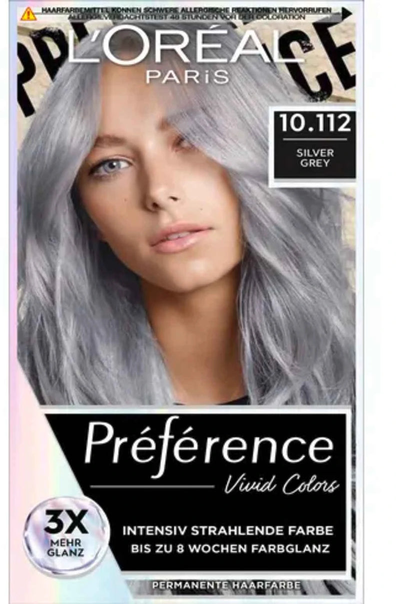 L’OREAL Paris preference Rich luminous fade defying colour - 10.112 SILVER GREY