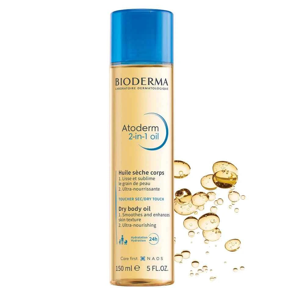 Bioderma atoderm 2 in 1 dry body oil 150ml