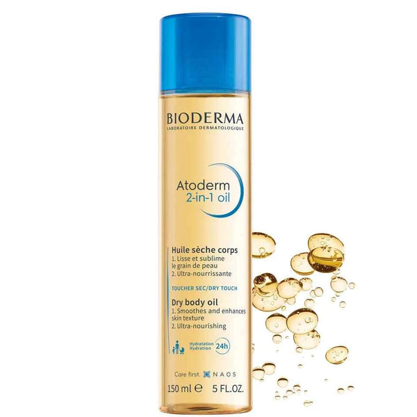 Bioderma atoderm 2 in 1 dry body oil 150ml